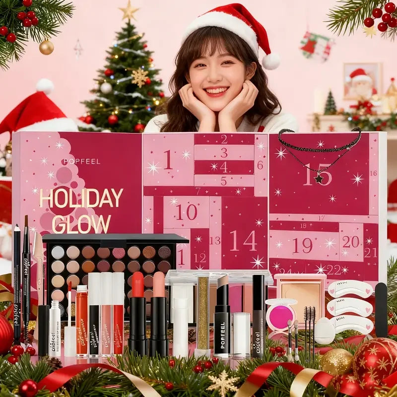 All-in-One Makeup Kit Gift Set with Eyeshadow Palette Power Lip Gloss Professional Multifunctional Women Makeup  Christmas Gift
