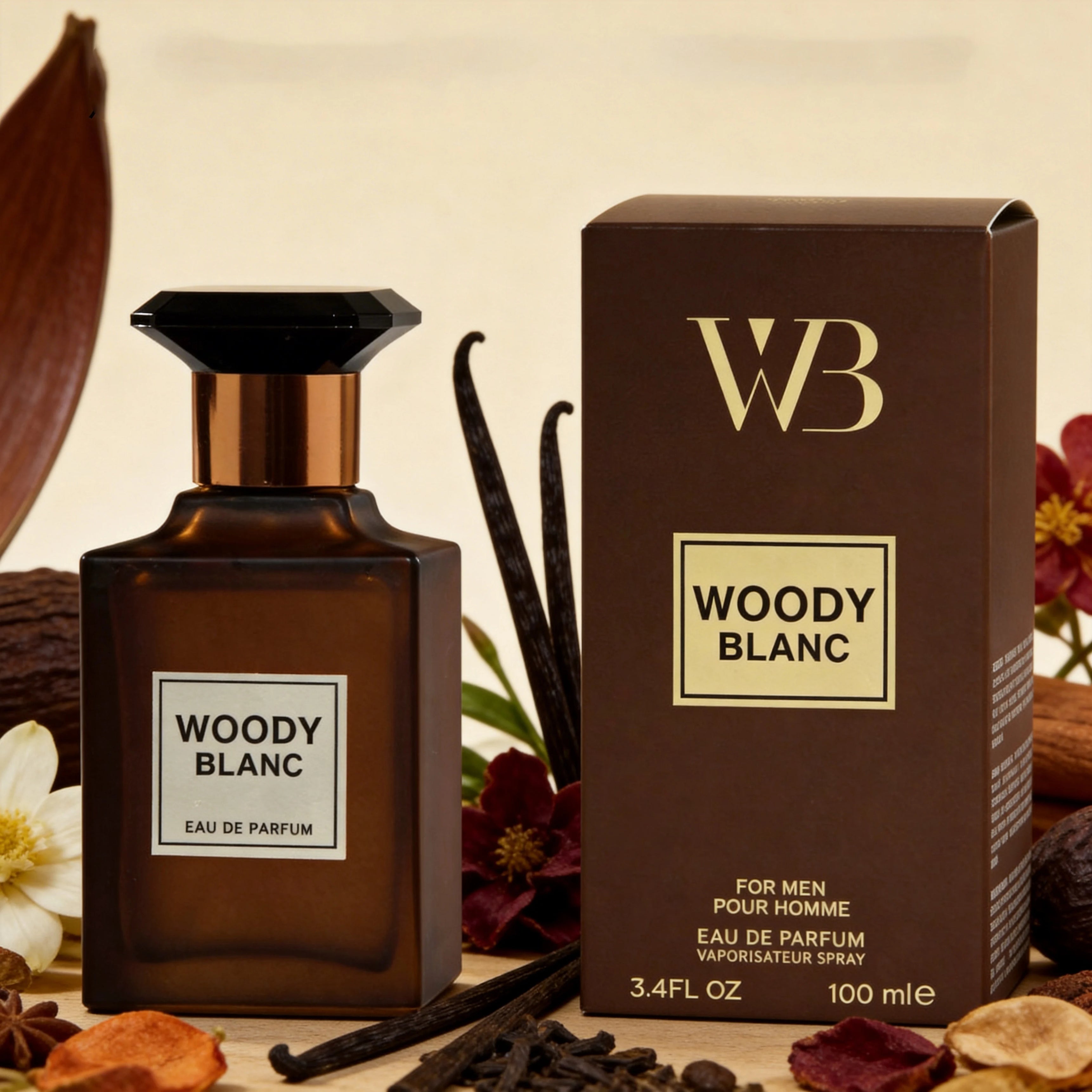 3.4 Oz Men's Eau De Toilette Spray - Men's Amber Spicy Perfume - With Black Cherry, Cherry Liqueur And Bitter Almond - Medium Pe