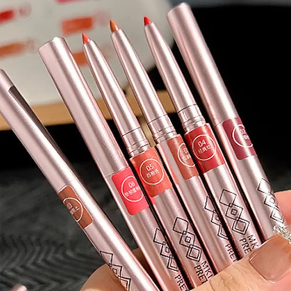 Matte lipliner Long-lasting Automatic Lip Liner Lipstick Lip Pencil Line Pen Beauty Waterproof Moisturizing