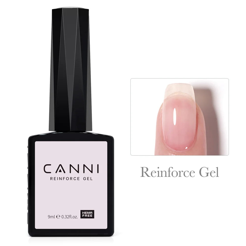 9ml CANNI HEMA/TPO FREE Nude Pink Color Nail Gel Polish Full Coverage Semi Permanent Long Wear Top Coat Venalisa Gel Varnish