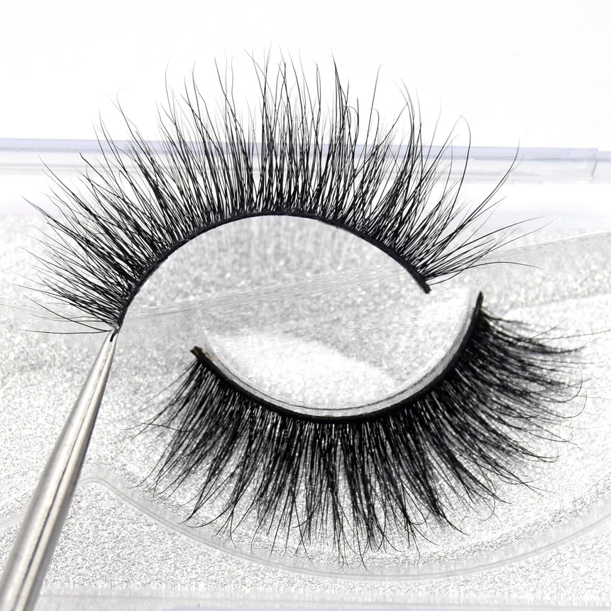 Visofree Eyelashes 3D Mink Lashes Soft Natural Handmade Cruelty Free Mink Eyelashes Lightweight  Full Strip Cilios Posticos D23