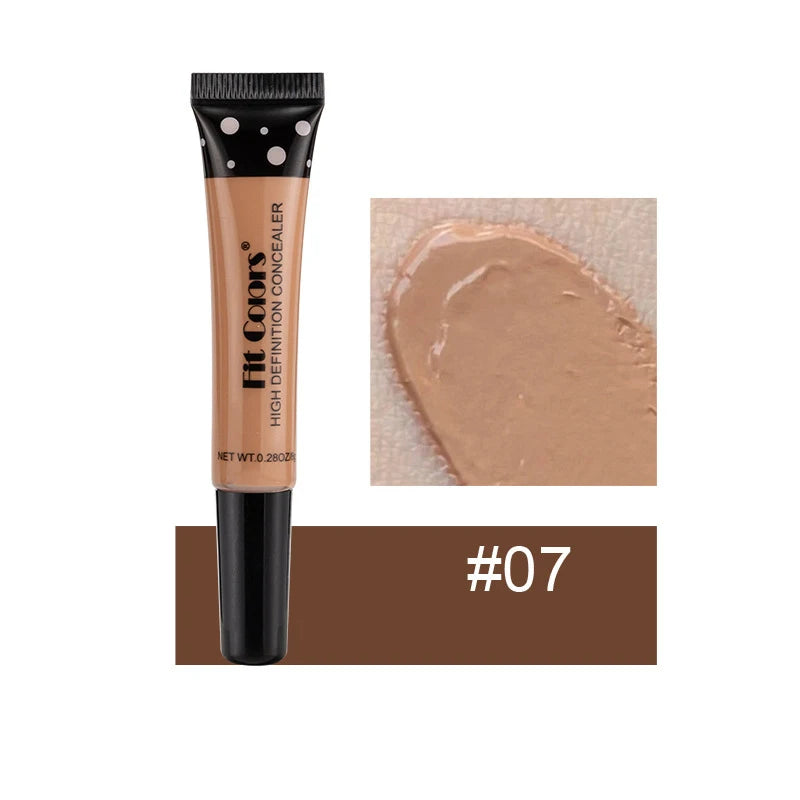 Full Cover Liquid Concealer 8 Color Air-permeable Natural Brightening Makeup Eye Dark Circles Cream Cosmetic