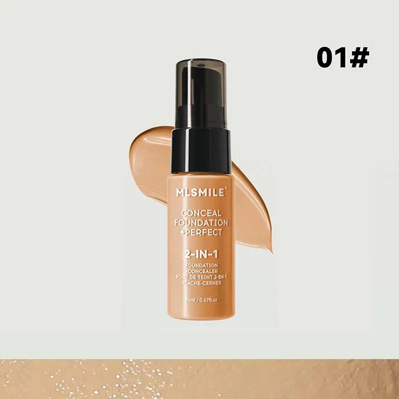 Full Coverage Face Foundation Cream | Oil-Control, Matte, Waterproof, Long-Lasting Base Makeup for Professional Finish