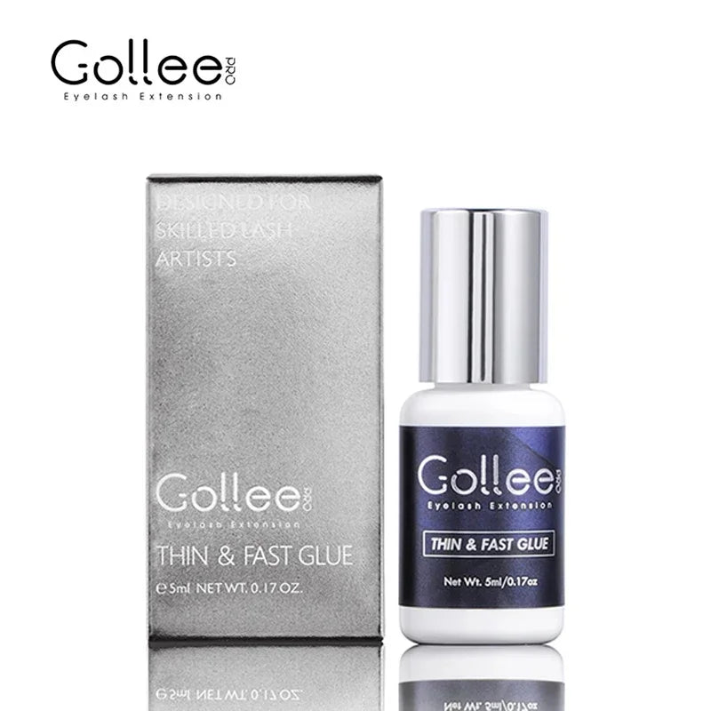 Gollee All-weather 0.5S Quick Dry Eyelash Extension Glue Waterproof Oil Proof Professional Eyelash Glue Golle Adhesiver Eyelash