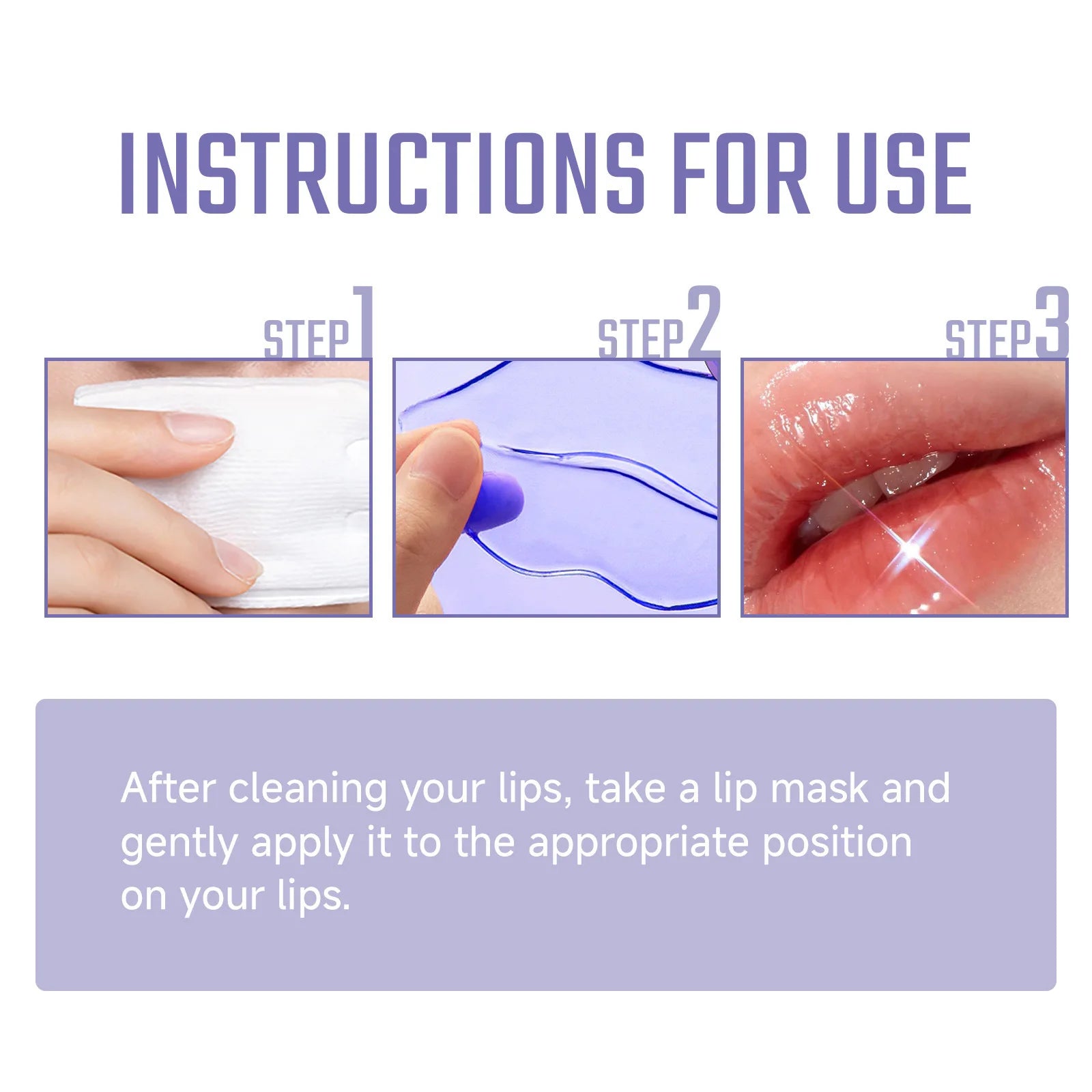 Collagen Lip Patches Mask Hydrating Firming Nourish Smooth Plumper Brighten Repair Moisturizing Lips Gel Pads Skin Care Products