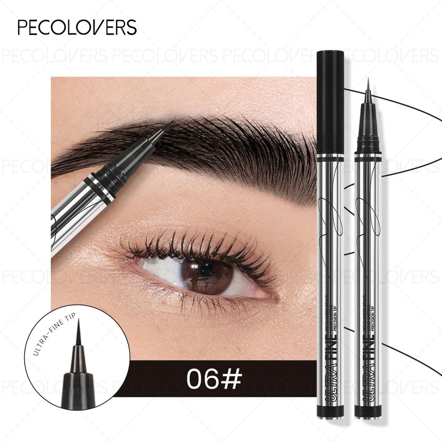 Waterproof Liquid Eyebrow Pencil 0.01mm Ultra Fine Sweat-proof Natural Eeyeliner Lying Silkworm Pen Lasting Makeup Eye Cosmetics