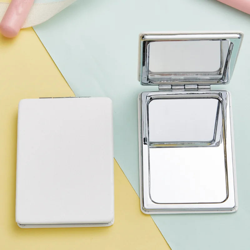 Folding Mirror Pocket Mini Portable Makeup Mirrors Travel Hand Small Mirror Vanity Foldable Compact Cosmetics Tools