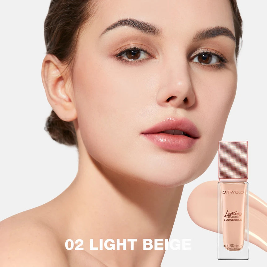 O.TWO.O Liquid Foundation | Matte, Moisturizing, Oil-Control, Long-Lasting, Waterproof Makeup