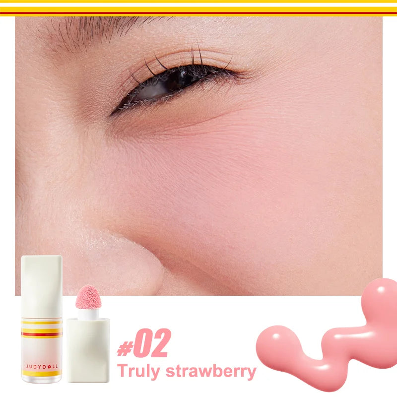 Judydoll Liquid Blush, Expanding & Shrinking Shade for Natural Flush, Long-Lasting, Dewy Finish for Fresh & Radiant Cheeks