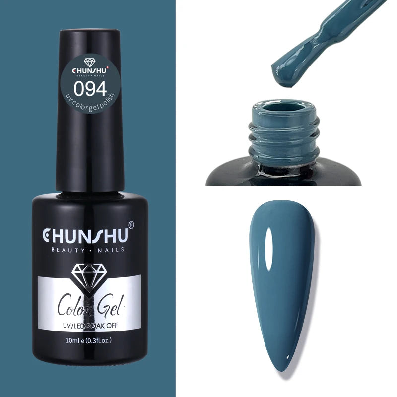 CHUNSHU 10ml Gel Nail Polish Soak Off Semi-Permanent Varnish Professional Salon UV LED Nails Art Gel No Smell All Seasons Colors
