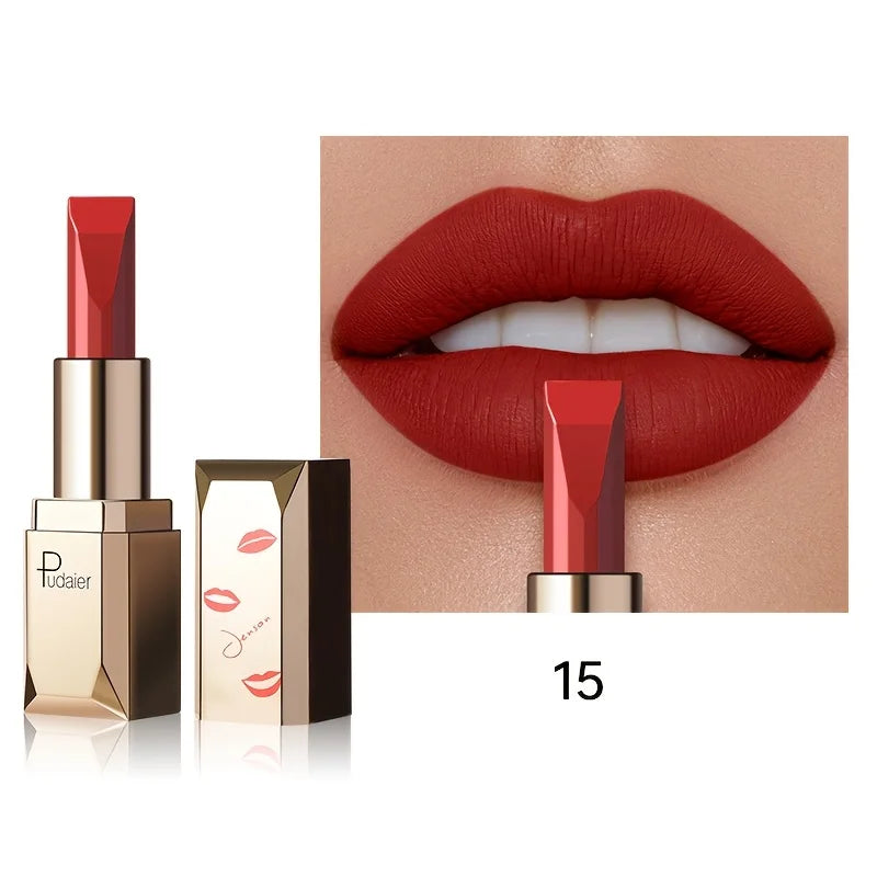 Matte silky velvet lipstick, durable, waterproof and sweat resistant, suitable for daily makeup, Valentine's Day to send female