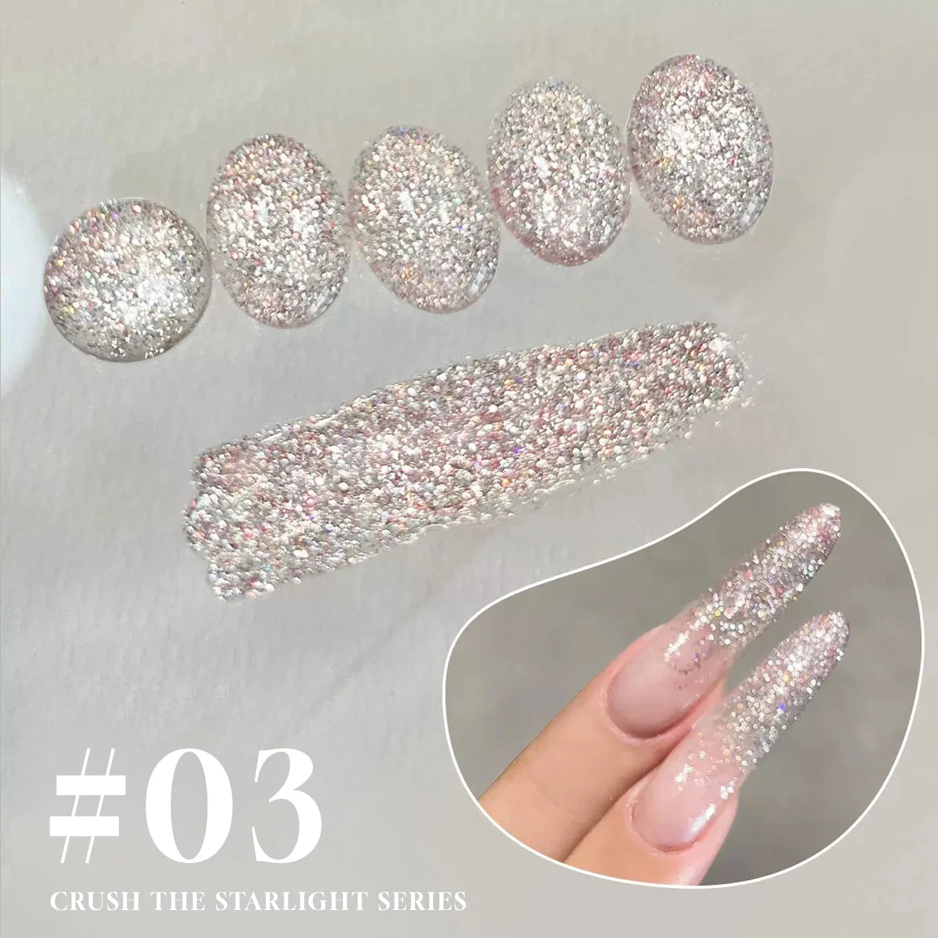 MIANEL1-12pcs 12ML Pink Blue White Green Series With Explosive Glitter Gel Nail Polish, Popular Yun Brocade Diamond Gel Polish