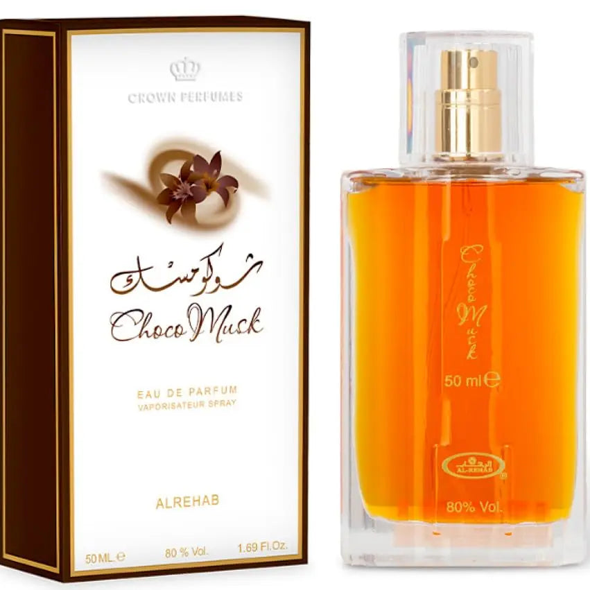 Al-Rehab Choco Musk Eau De Parfum Hair and body spray Women 50ml Cologne Persistence Arabian Long-lasting Fragrance Natural