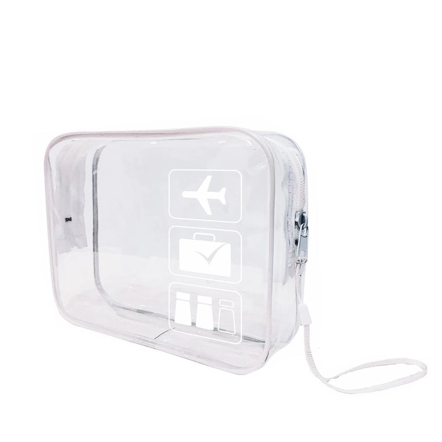 YANZAI Transparent Zipper Makeup Bag Organizer Box Men Women Travel Clear Cosmetic Bag Waterproof Toiletry Wash Make Up Bags