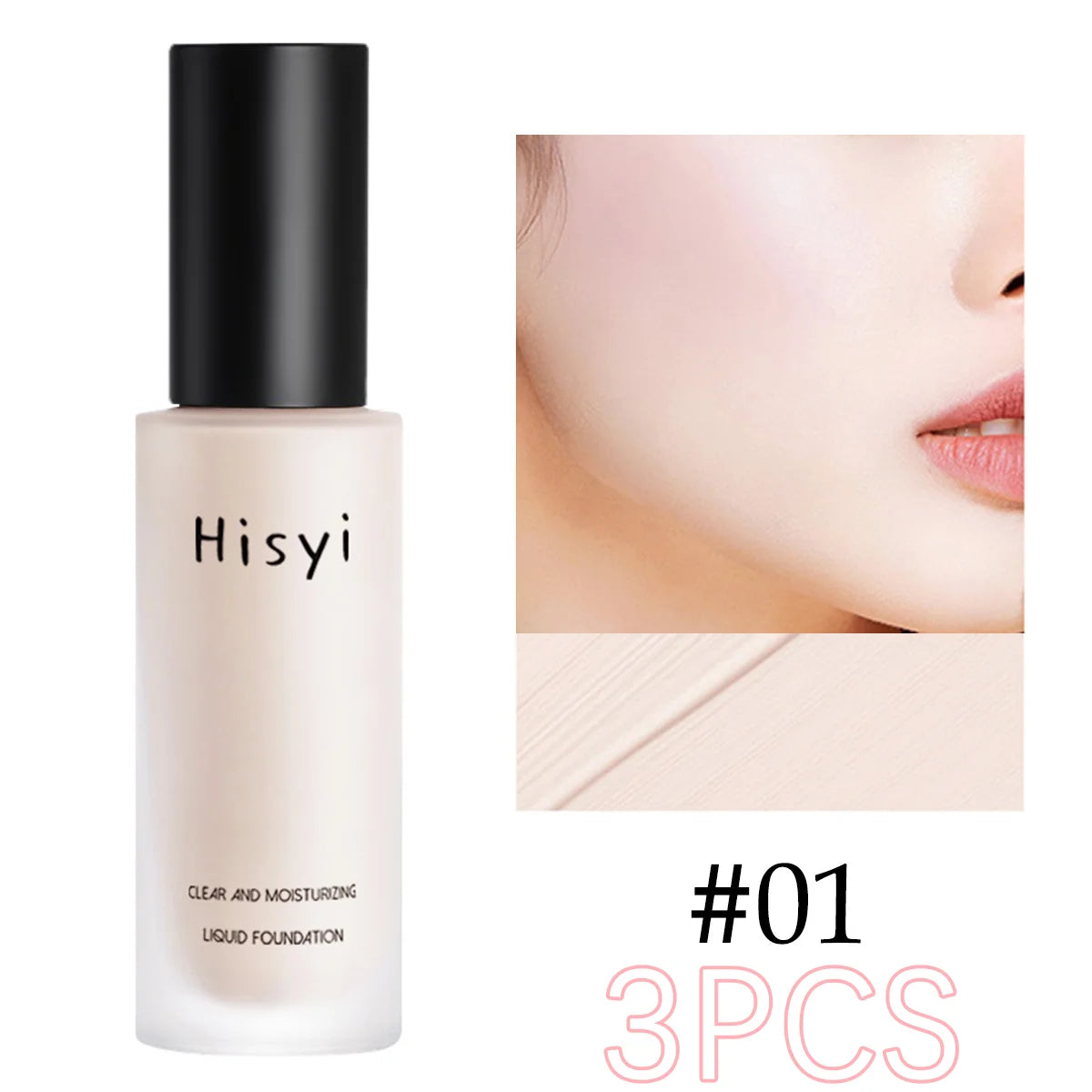 Liquid Foundation | Naturally Covers Flaws, Smooth Non-Cakey Finish, Lightweight Transparent Base, Conceals Blemishes