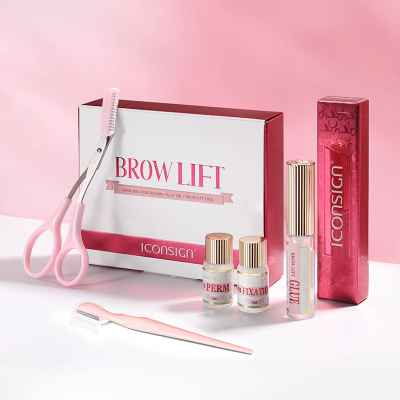 DIY Brow Perm Eyebrow Lamination 45-60 Days ICONSIGN Professional  Brow Perming Set Beauty Makeup Tools Home Use