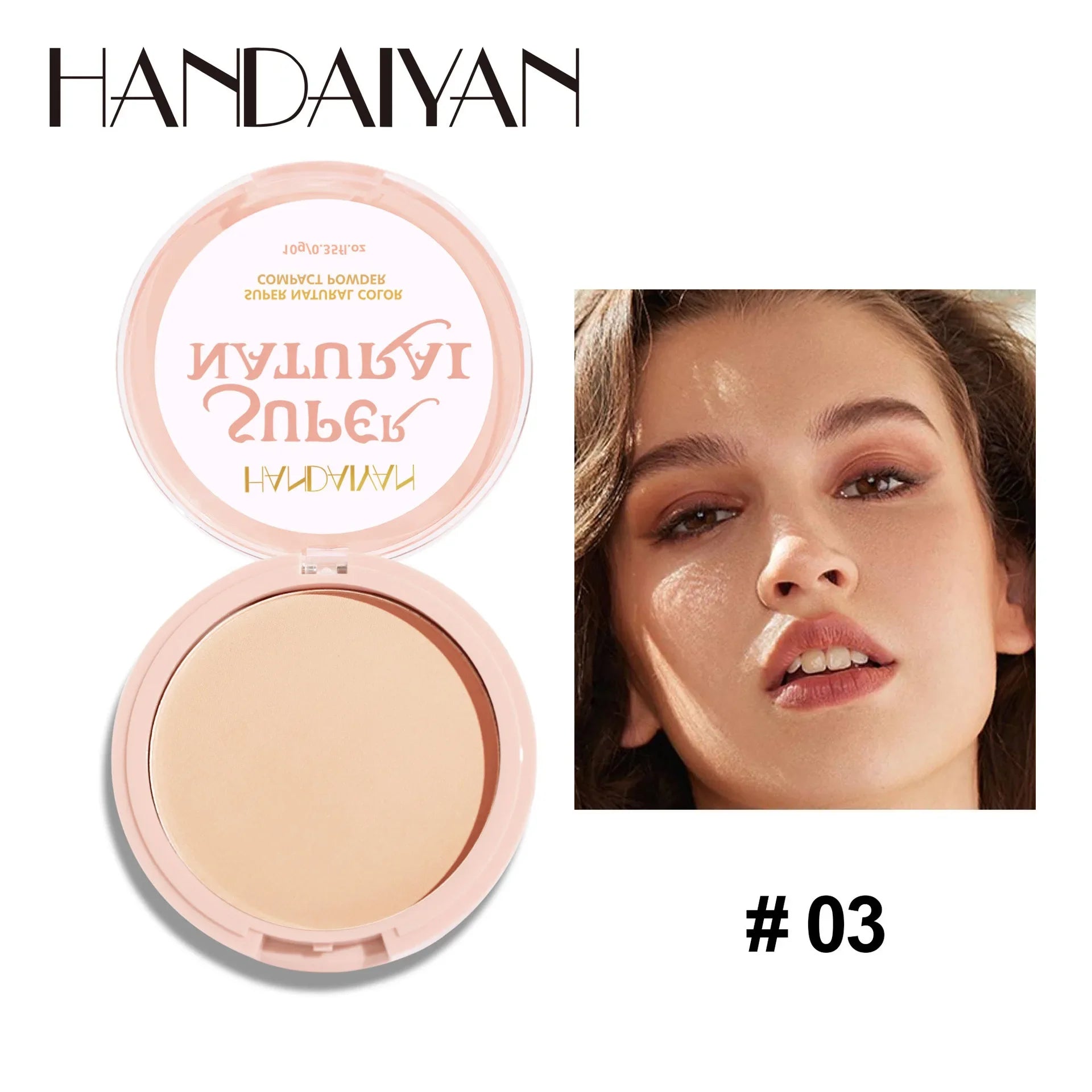 8 Color Matte Face Pressed Powder Oil Control Natural Setting Powder Foundation Full Coverage Waterproof Lasting Makeup
