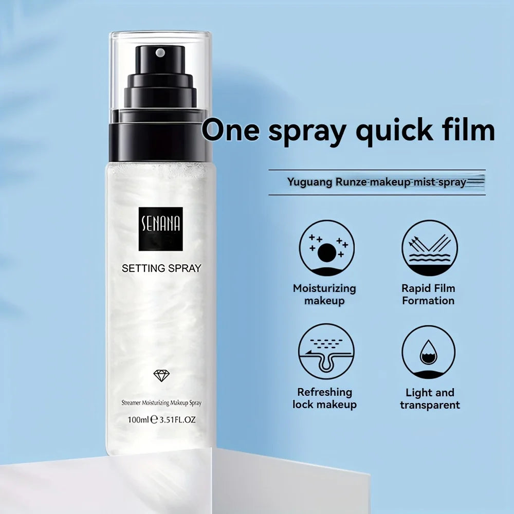 Galaxy Quicksand Makeup Setting Spray, Oil Control Moisturizing Long Lasting For 18h Toner Set Makeup,Matte & Dewy Finish