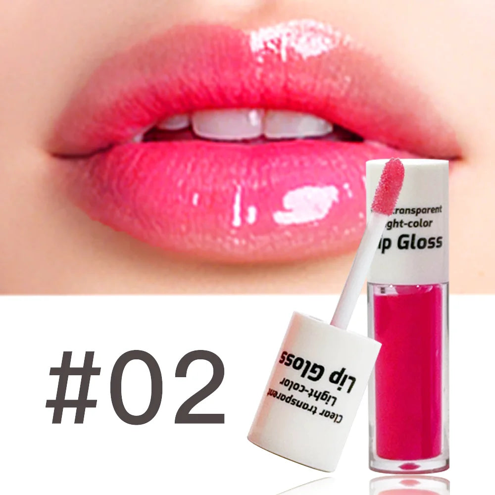 JUJU DREAM 4-Color Lip Gloss Set Water-Gloss Lip Glaze, Moisturizing, Waterproof, Non-Stick Cup, High Pigment & Long-Lasting