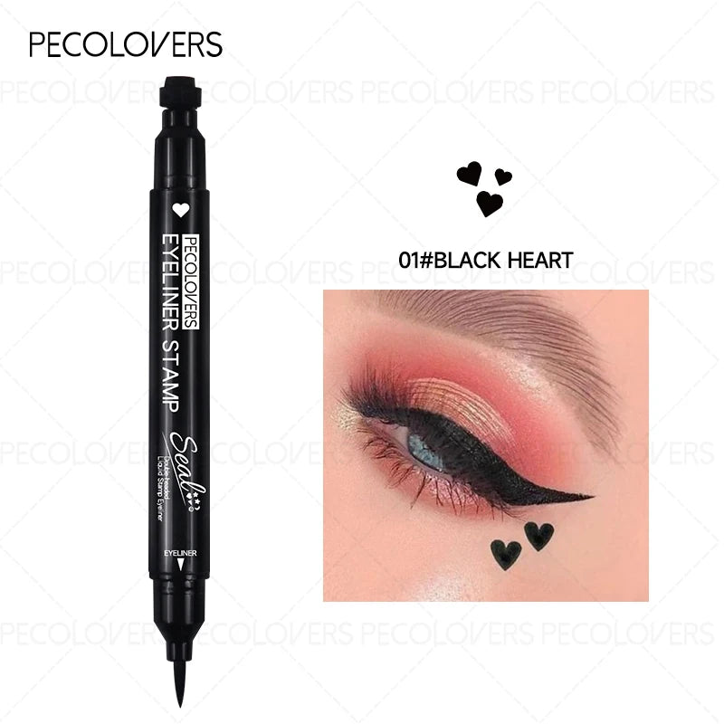 1PC Waterproof Silky Seal Eyeliner - Dual-ended, Quick-drying and Long-lasting Liquid Eyeliner, Perfect for Christmas