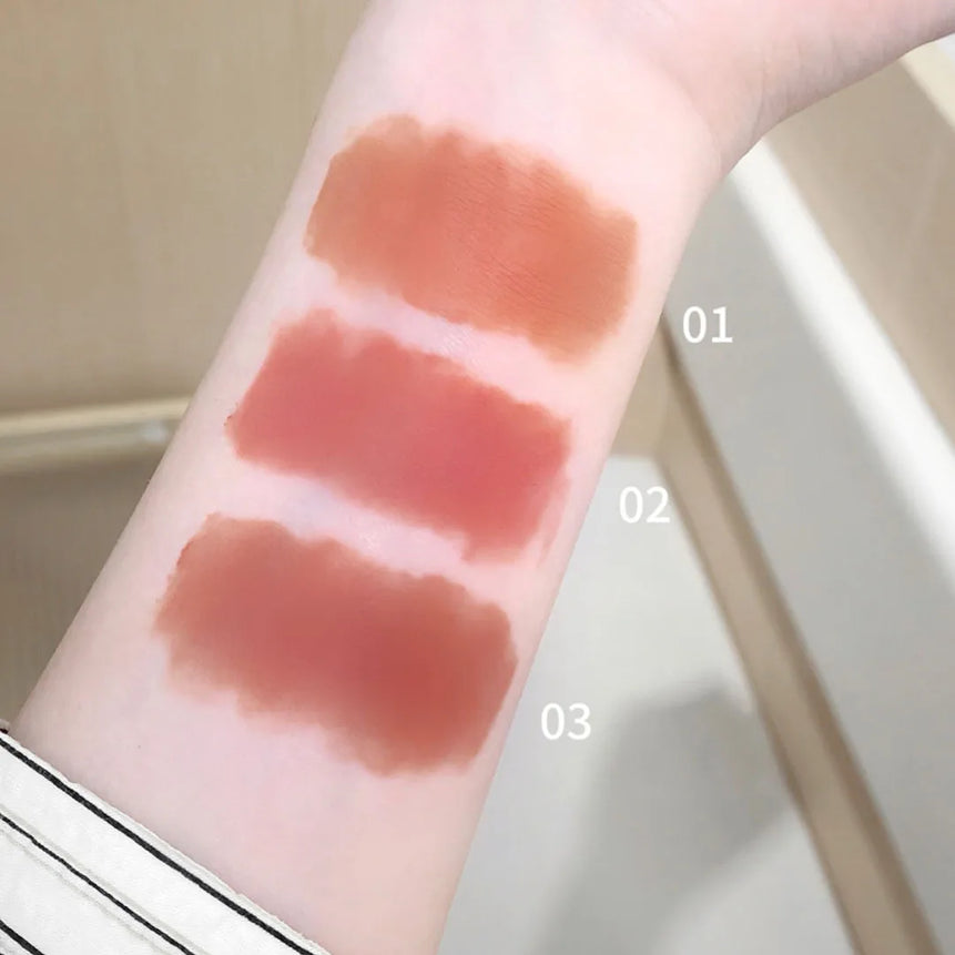 Pumpkin Apricot Lip Mud Velvet Lip Cream Matte Texture Lipstick Overlay Base Color Rose Pink Orange Lip Gloss Tint Cosmetic