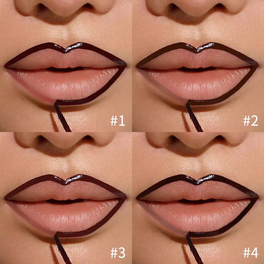 Peel Off Lip Stain Lip Liner Tattoo Long-Lasting Waterproof Smudge-Proof Transfer-Proof Matte Lipliner Magic Lip Cosmetic