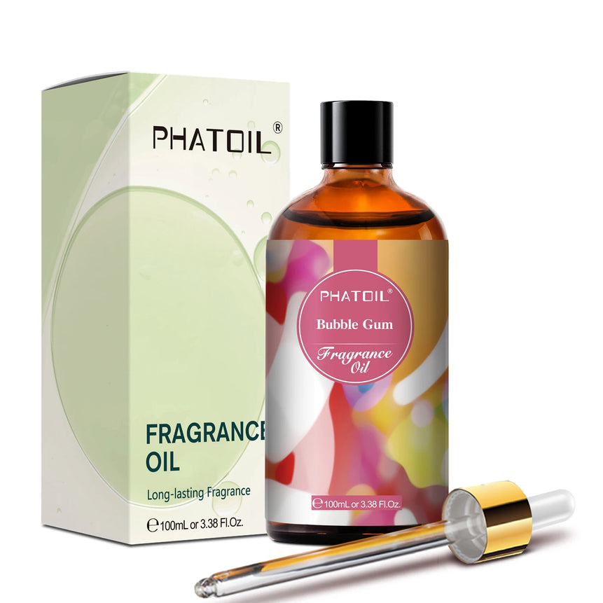 PHATOIL 100ml Aroma Fragrance Oil Fresh Linen Bubble Gum Baby Powder Angel Aromatherapy Essential Oils For Skin Candle Making