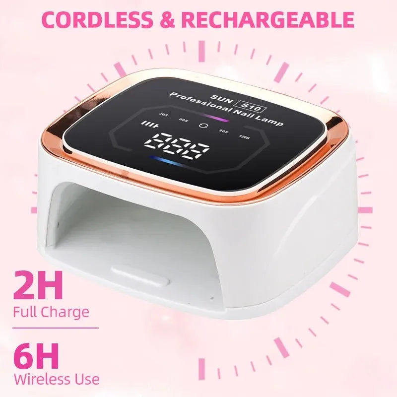 108W Rechargeable UV LED， 36LEDS  Nail Lamp Professional Cordless Gel Polishfor Manicure and Curing All Gel Nail Polish at Home