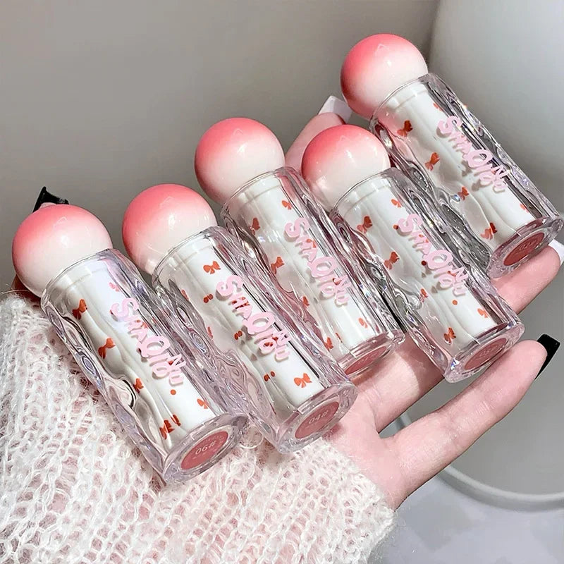 SHAQINUO Shiny Transparent Lip Gloss: Moisturizing Matte Mist Finish Pink Tone Plumping Luminous Lip Gloss