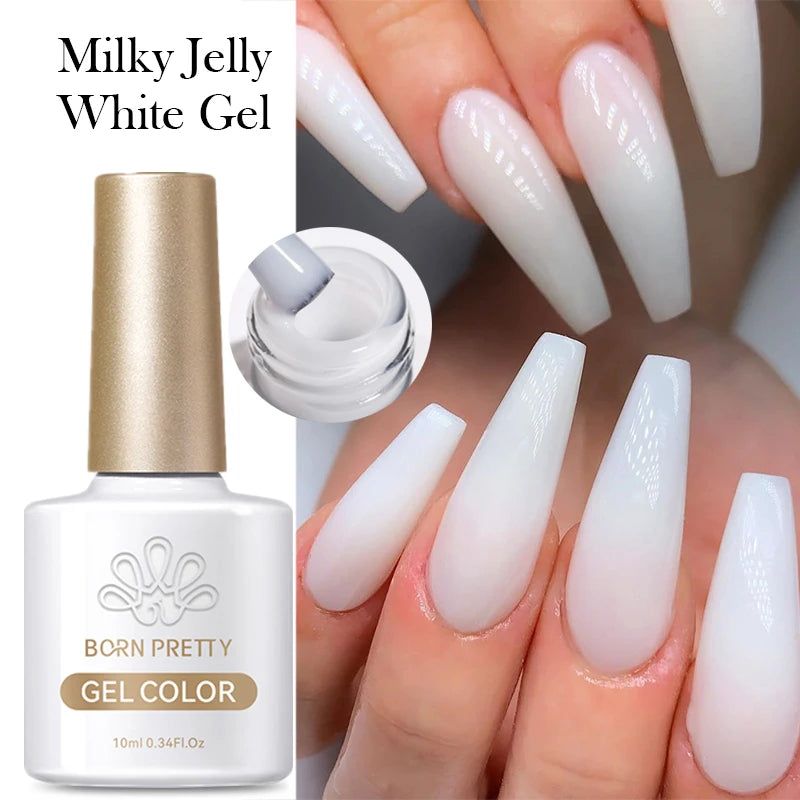 BORN PRETTY 10ml Black Glass Cat Magnetic Gel Nail Polish Silver Gold Glitter Semi Permanent Soak Off UV LED Gel Varnish