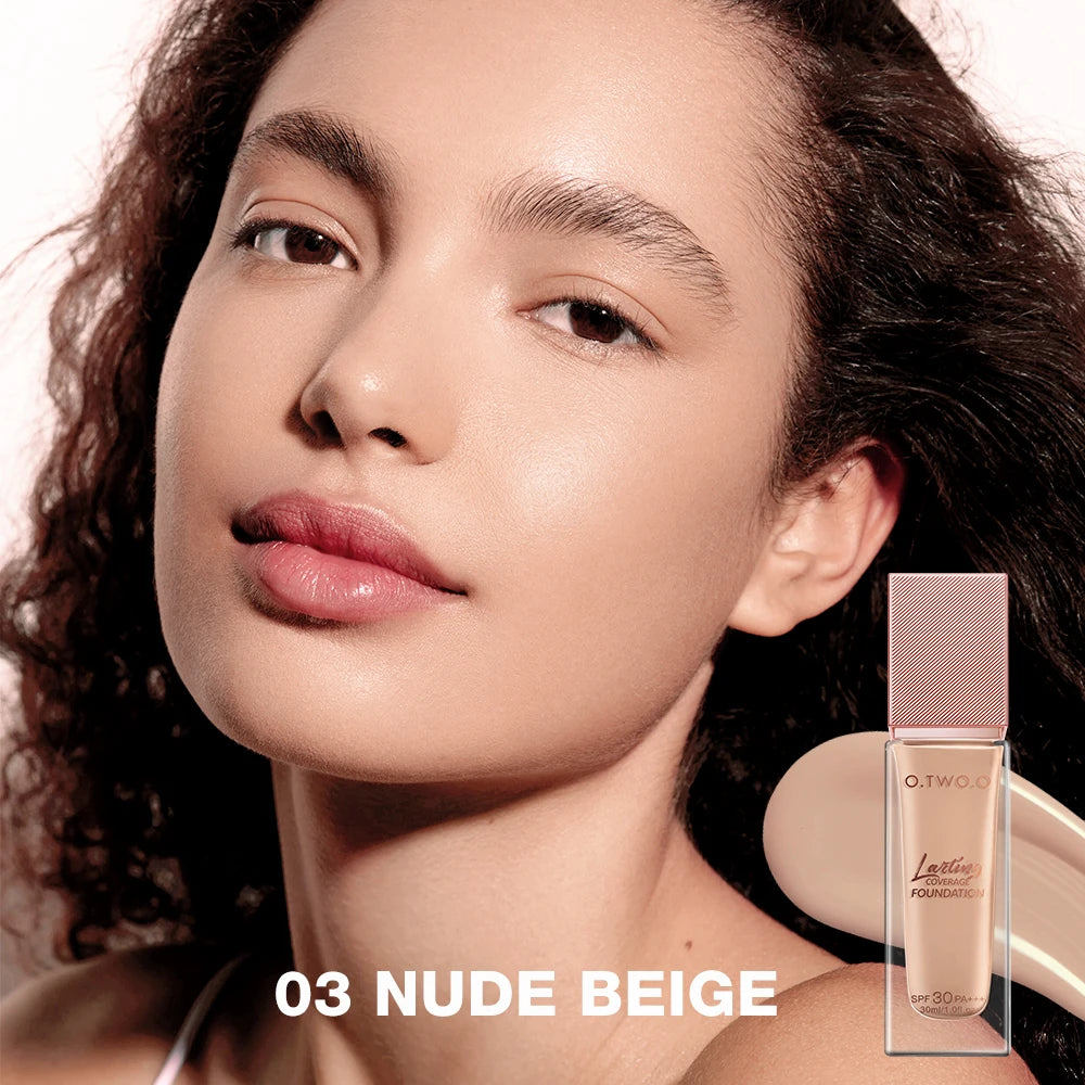 O.TWO.O Liquid Foundation | Matte, Moisturizing, Oil-Control, Long-Lasting, Waterproof Makeup