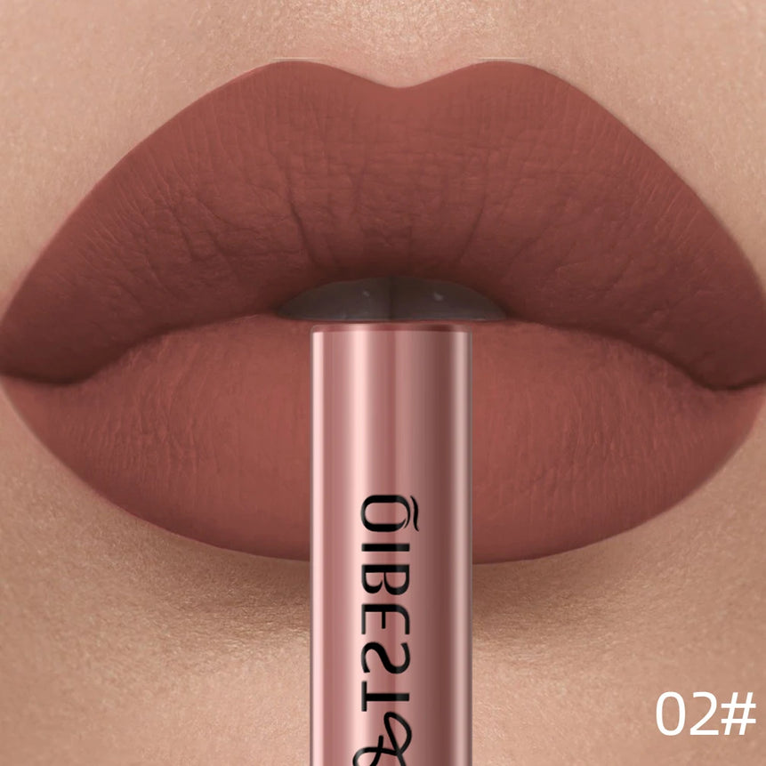 Matte Liquid Lipstick Waterproof Velvet Nude Sexy Red Lip Gloss Long Lasting Nonstick Lip Stain Makeup 24 Colors Hot Lipgloss