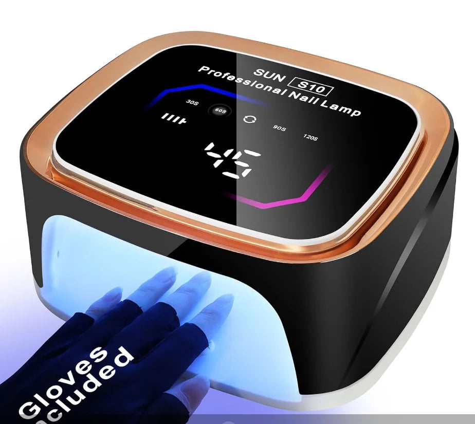 108W Rechargeable UV LED， 36LEDS  Nail Lamp Professional Cordless Gel Polishfor Manicure and Curing All Gel Nail Polish at Home