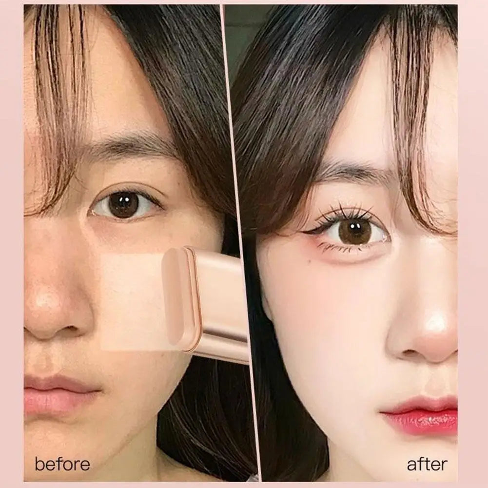 Double Ended Foundation Stick Long-lasting Non-tarnishing Effect Eraser Foundation Make-up Stick Foundation Makeup Concealer