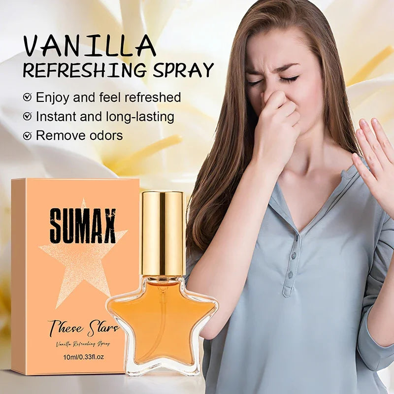 Star-shaped Deodorant Perfume,pocket Fresh Vanilla Rose Mint Perfume Unisex Romantic Charming Angel Eau De Toilette Spray Party