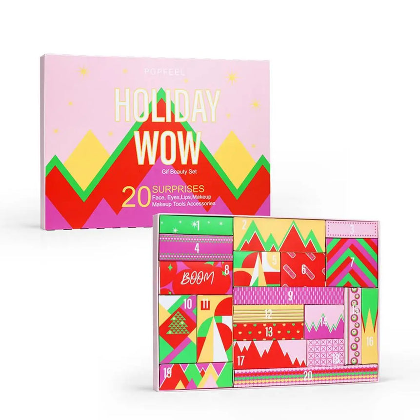 Christmas Advent Calendar 2023 Makeup Tools Countdown Calendar Gift Box Lipstick Eye Shadow Cosmetics Set Party Favors For Women