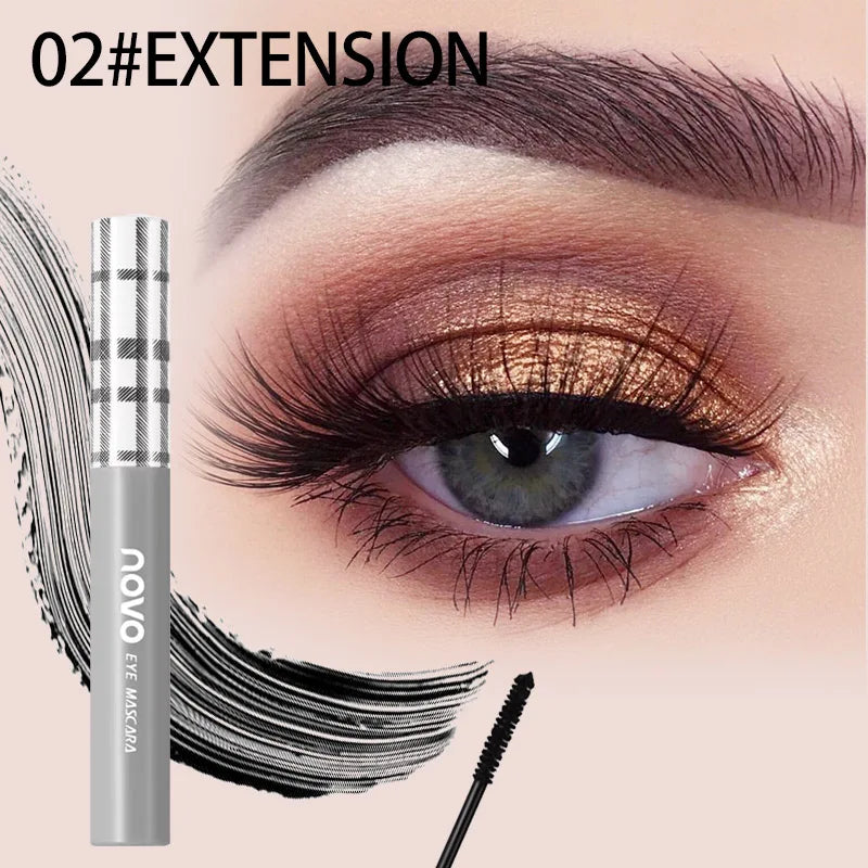 Black Mascara, Waterproof & Long-Lasting, Volumizing and Curling and Extension, Suitable for Mascara Base and Everyday Look