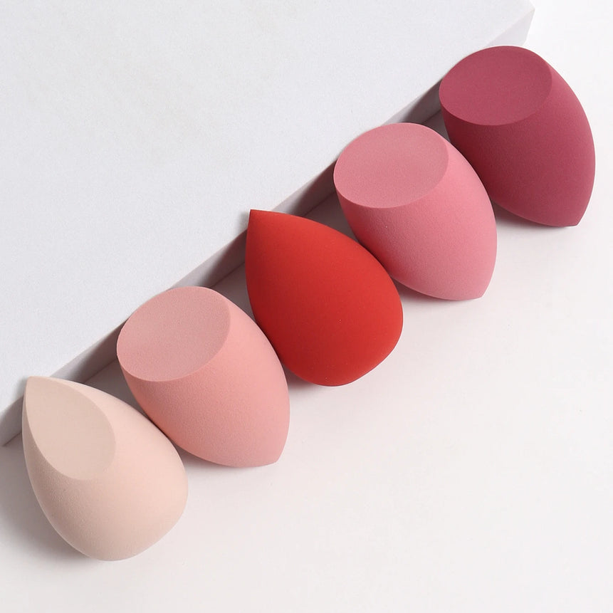 5 Bags of Beauty Eggs Makeup Sponge (Beauty Egg), Foundation Make-Up Mixed Beauty Sponge, Flawless Liquid, Cream and Powder, Mu