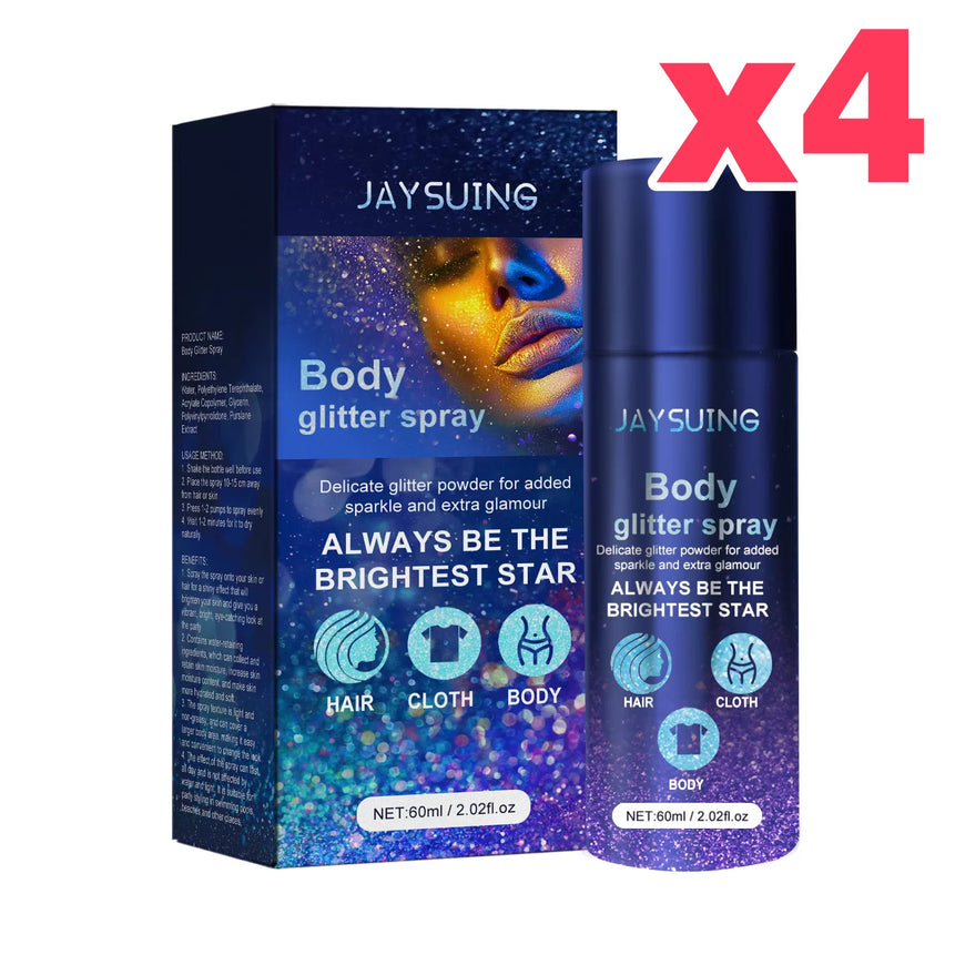 Fashion Highlighter Powder Spray Waterproof Shiny High Gloss Glitter Powder Spray Powder Makeup for Face Body Highlight Makeup