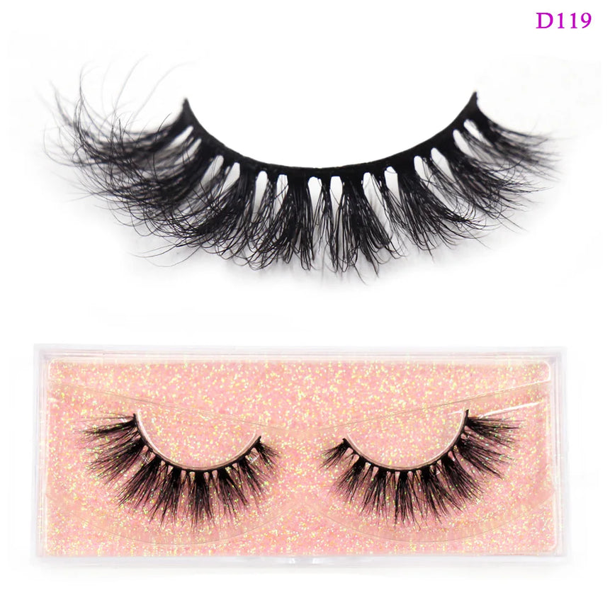 LEHUAMAO 3D Mink Lashes Makeup Eyelashes Fluffy Natural long fake lashes Full stripe reusable False Eyelash Extension 1 Pair