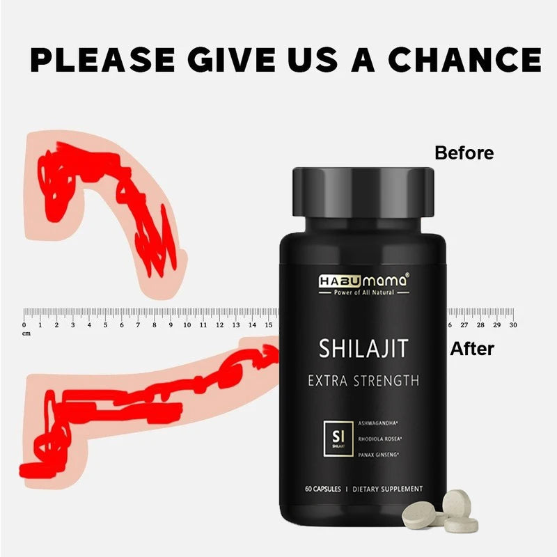 Male Enhancing Supplement with Natural shilajit, Strength and Endurance, Boost Performance, Supports Reproductive Health