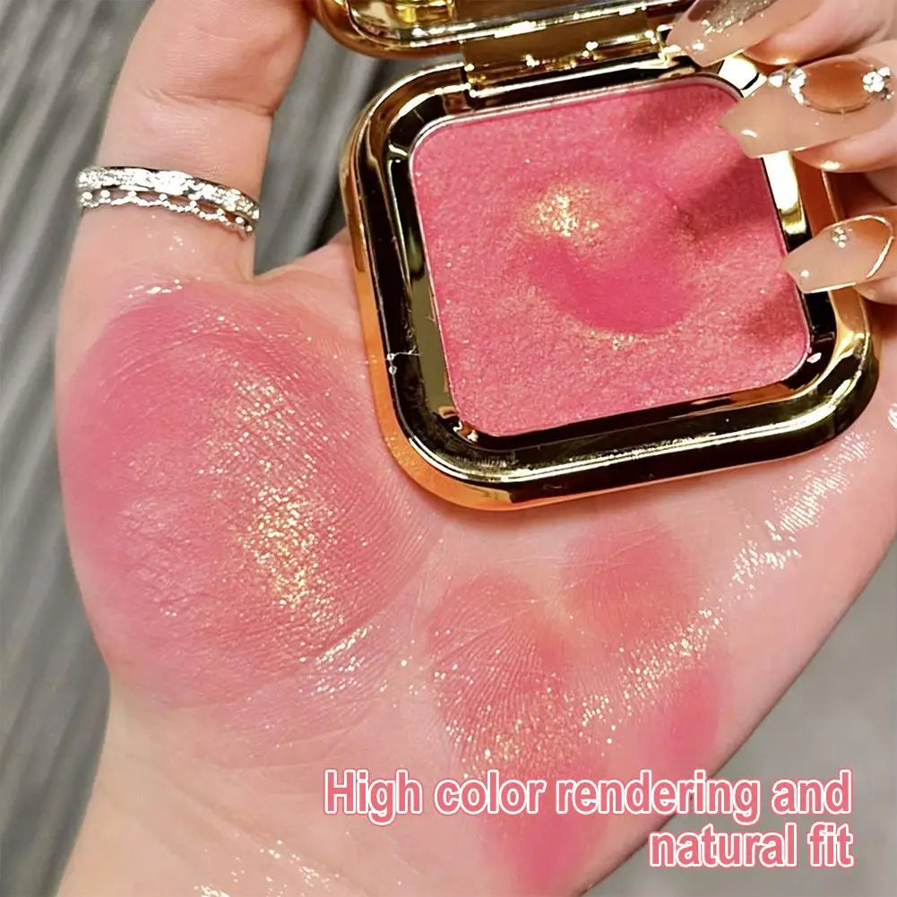 Peach Kiss 3D blush cream rouge Matte pearlescent Blusher Natural and lasting Color rendering Facial contour eyeshadow