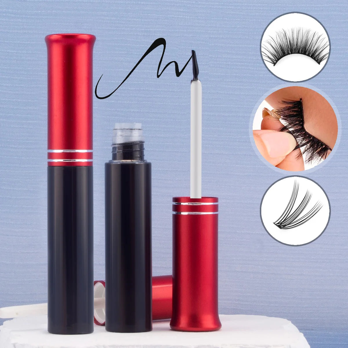 Disposable false eyelash glue lasting mild waterproof non-irritating cosmetic adhesive