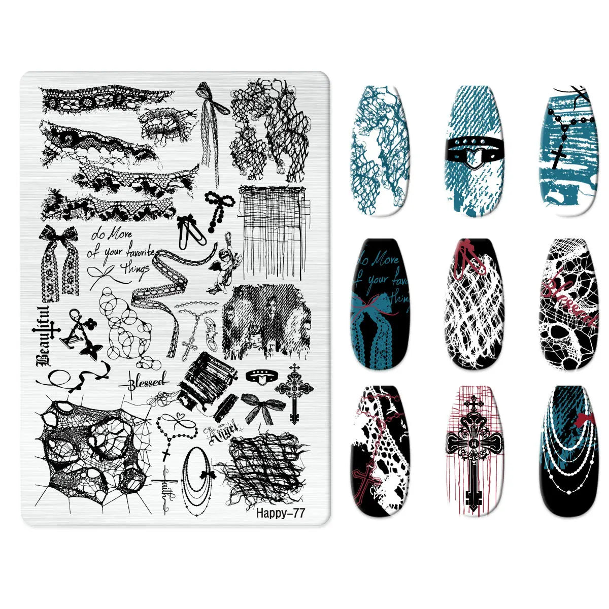 Maple Leaf Nail Stamping Plates Autumn Winter Leaves Design Polish Stencil Nail Printing Stamp Image Manicure Mold Stencil Tool