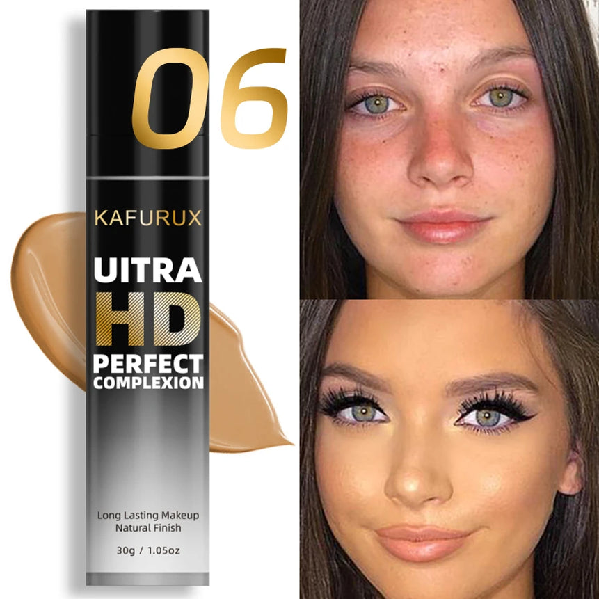 8-Color Face Foundation Cream Oil-Control Matte Concealer Waterproof Liquid Full Coverage Nude Base Professional Makeup Products