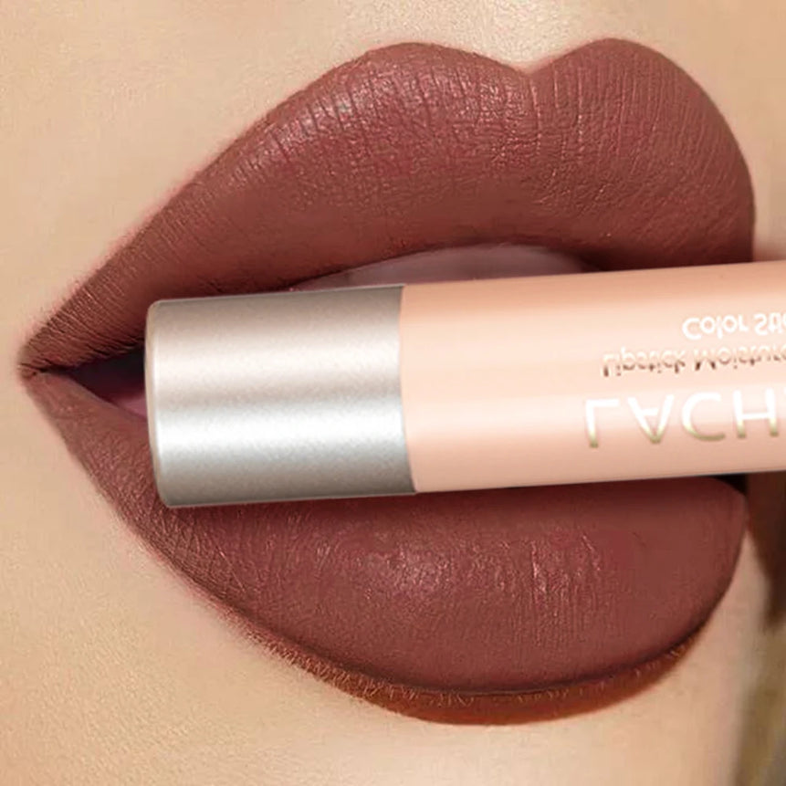 Long Lasting Hydrating Lipstick - Natural Look, Creamy Texture, All Skin Types Compatible, High Pigment Range with Brown, Moistu