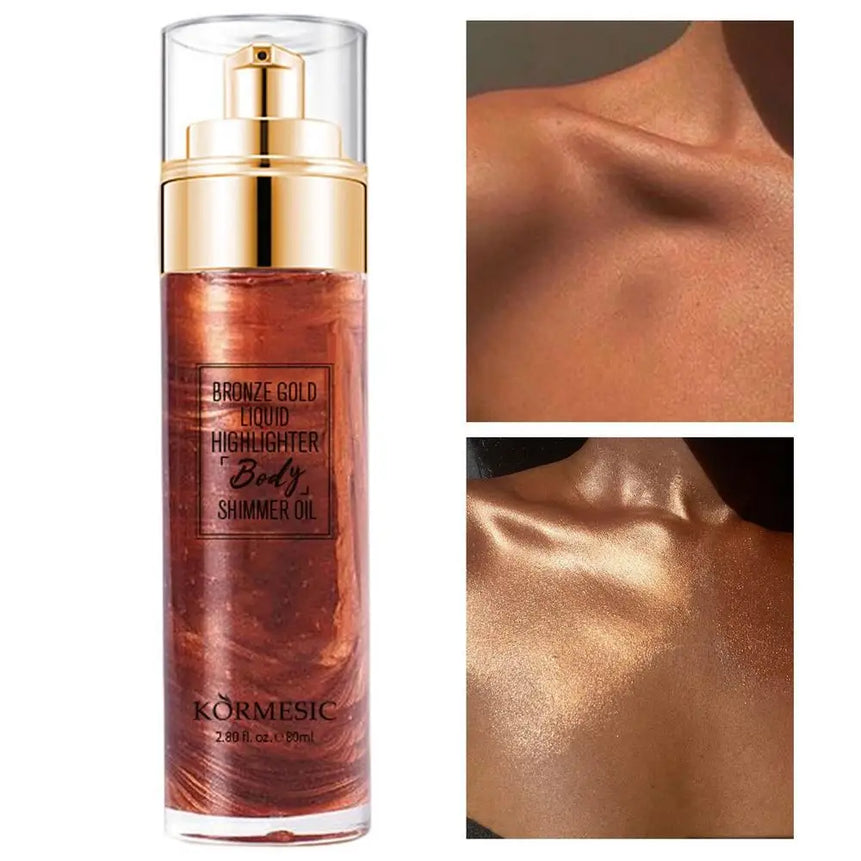 Glitter Spray Hair Body Glitter Spray Sparkly Quick High-Gloss Face Highlighter Long Lasting Shimmery Body Makeup Spray