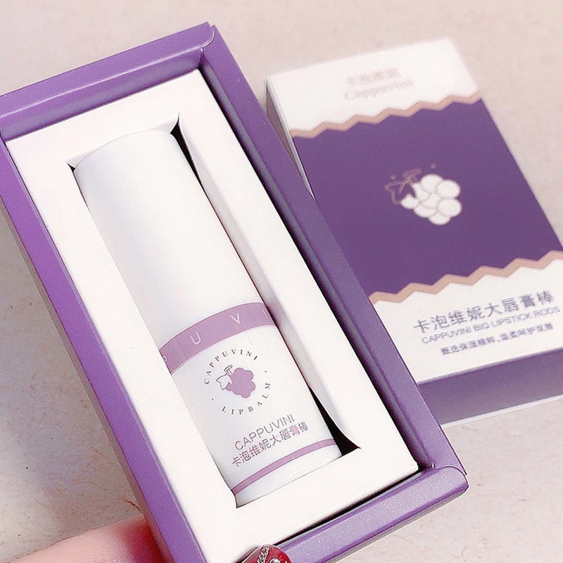 Cappuvini grape lipstick stick 8g moisturizing lip balm