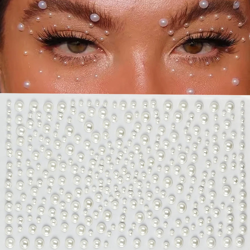 1pc Red Face Gems Jewels Rhinestone Stickers Self Adhesive Gems Stickers DIY Bling Jewel Crystal Sticker for Hair Face Eyes Body