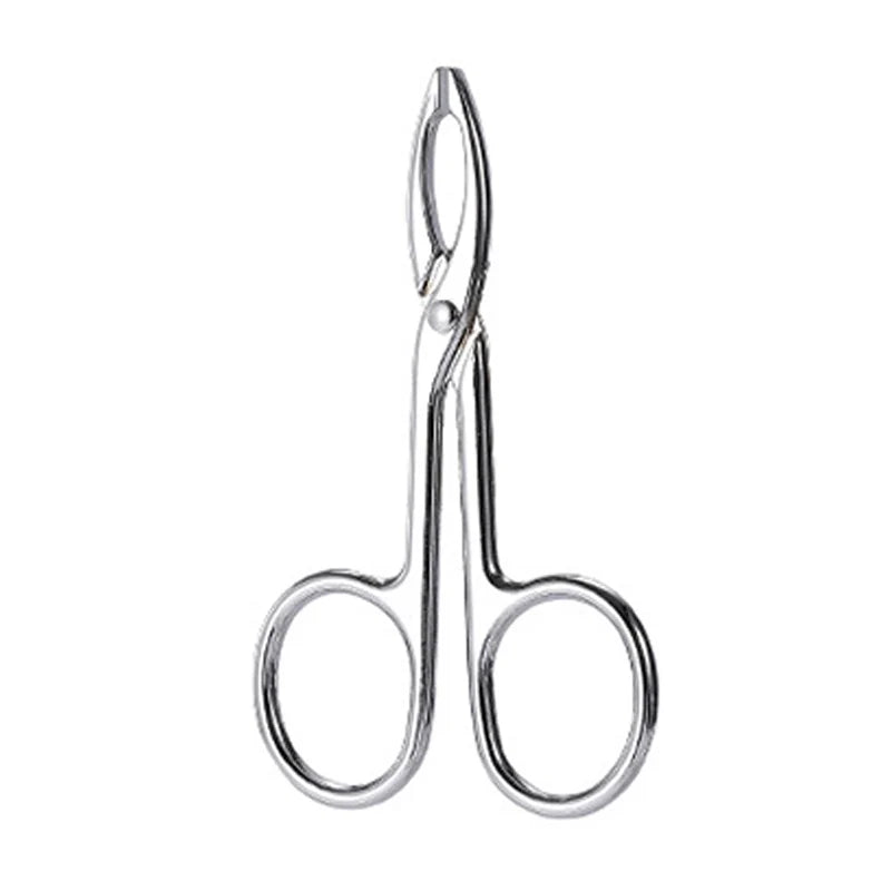 Scissor Shaped Eyebrow Tweezers Flat Headed Tweezers Oblique Headed Tweezers Stainless Steel Scissors Handle Tweezers